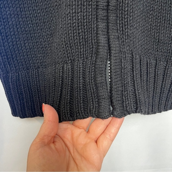 LRL LAUREN RALPH LAUREN Women's Black Full Zip Colorful Neon Yoke Cardigan Small - Picture 9 of 10